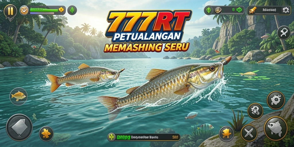 Tampilan gameplay memancing yang menggugah selera di 777RT.