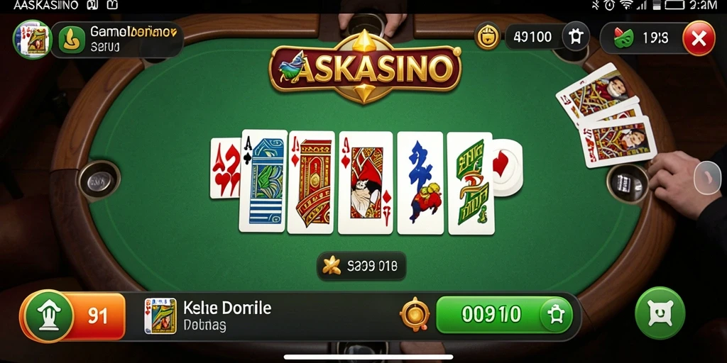 Tampilan gameplay seru dari ASKASINO yang menghadirkan tantangan Domino.