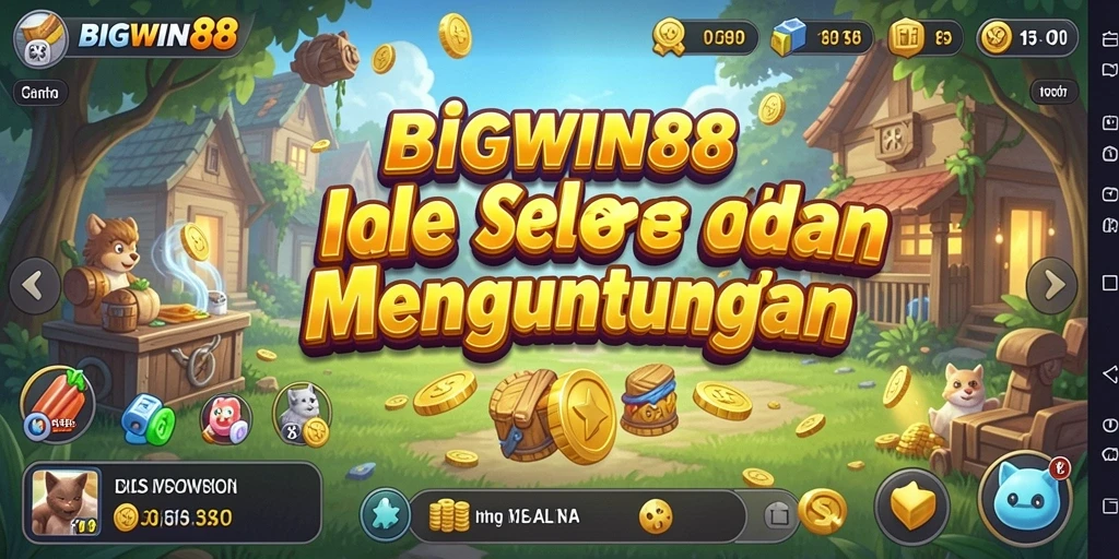 Screenshot gameplay BIGWIN88 menunjukkan momen seru di dunia Idle.