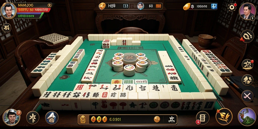 Tampilan gameplay Mahjong yang menarik di H89.