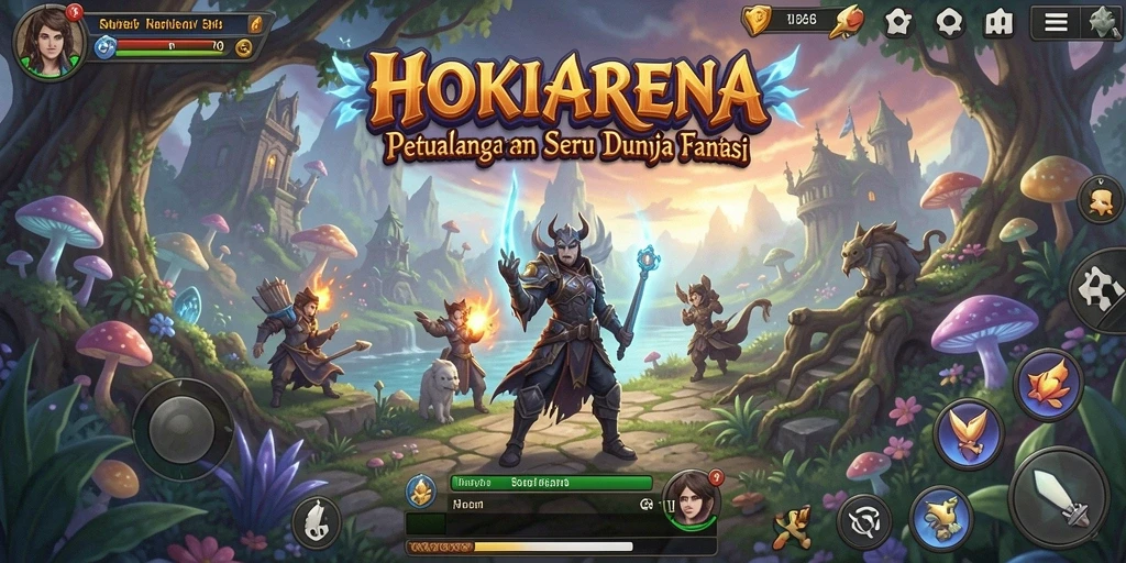 Tampilan gameplay HOKIARENA yang menakjubkan dan penuh petualangan.