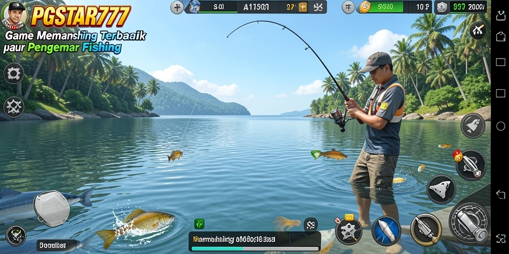 Tampilan screenshot PGSTAR777 dengan gameplay memancing yang seru.