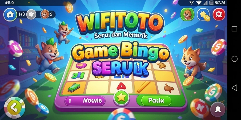 Screenshot utama WIFITOTO menunjukkan gameplay Bingo yang mengasyikkan.